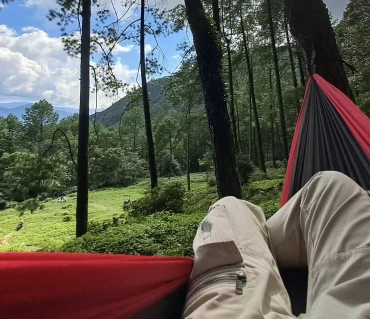 Red Black Hammock - Langtang Gear premium hammock color